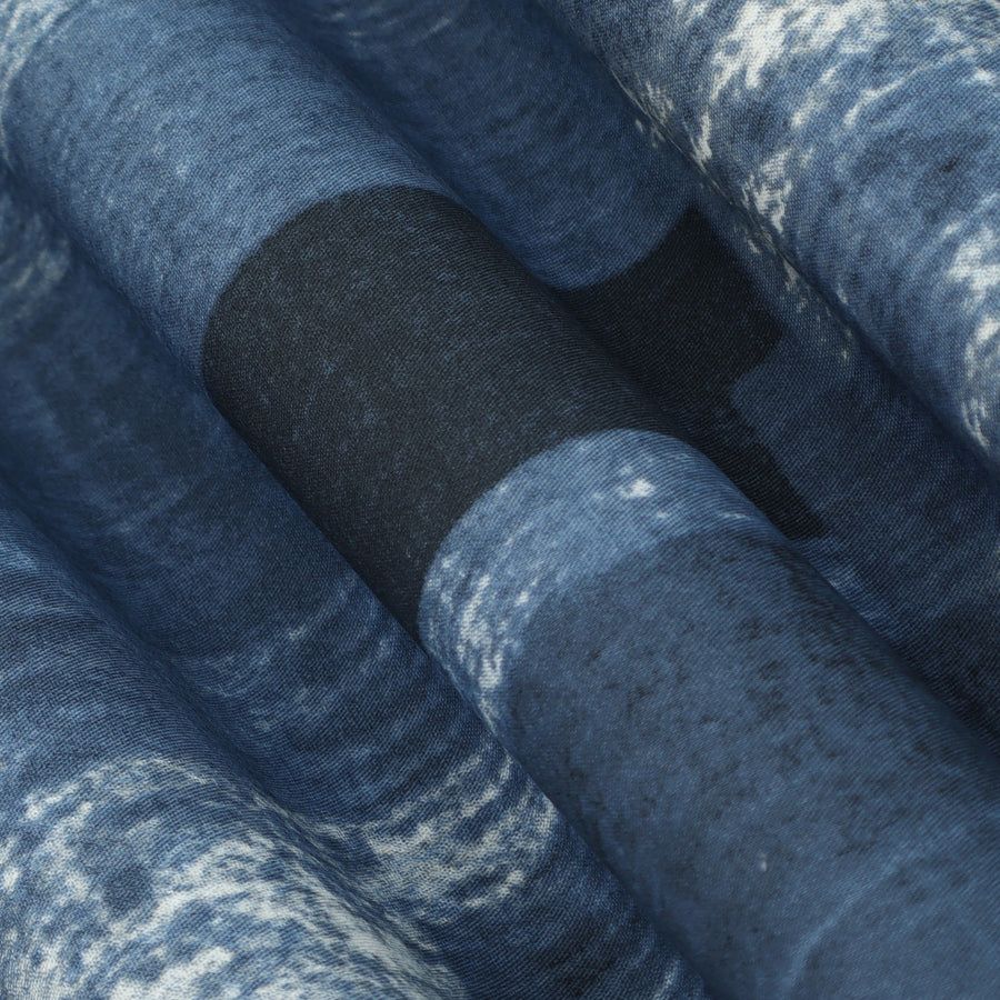 Multicolor Heavy Denim Print Fabric